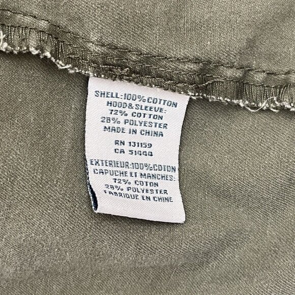 Sebby Military Utility Jacket Sweatshirt Medium Olive Army Green 90s Grunge - Picture 16 of 16